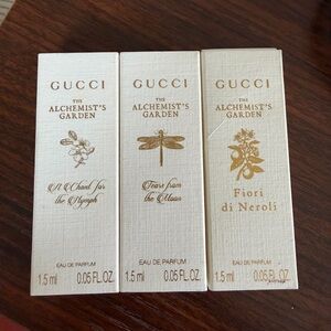 Gucci The Alchemist’s Garden 4.5ml Sample Set Trio 🌸🍊☁️